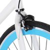 vidaXL Bicicletta a Scatto Fisso Bianca e Blu 700c 51 cm