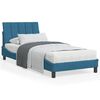 vidaXL Letto con Materasso Hanko Blu 90x200 cm in Velluto
