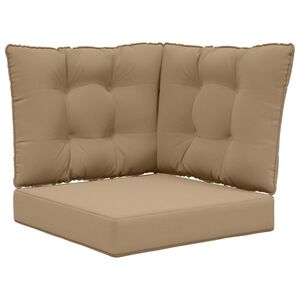 vidaXL Cuscino per divano da esterno Poliestere Tortora 50,5 x 50,5 cm