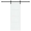vidaXL Porta scorrevole Bianco 78 x 211 cm Pino massello