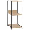 vidaXL Libreria Piccola Dritta Nera Rovere 33,5x39,6x79,7 Multistrato