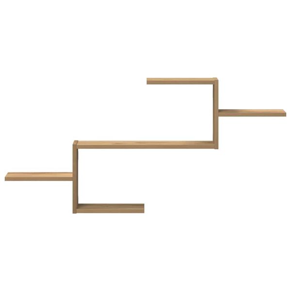 vidaXL Scaffale a Parete Rovere Artigianale 104x15x49 cm in Truciolato