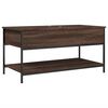 vidaXL Tavolino Salotto Rovere Marrone 100x50x50cm Multistrato Metallo