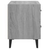 vidaXL Comodini 2 pz Grigio Sonoma 40x35x47,5 cm