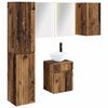 vidaXL Set di Armadi da Bagno 5 pz Legno antico 40 x 11,5 x 60,5 cm