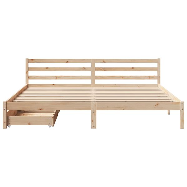 vidaXL Letto senza Materasso 180x200 cm in Legno Massello di Pino