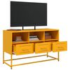 vidaXL Mobile TV Giallo Senape 100,5x39x60,5 cm in Acciaio