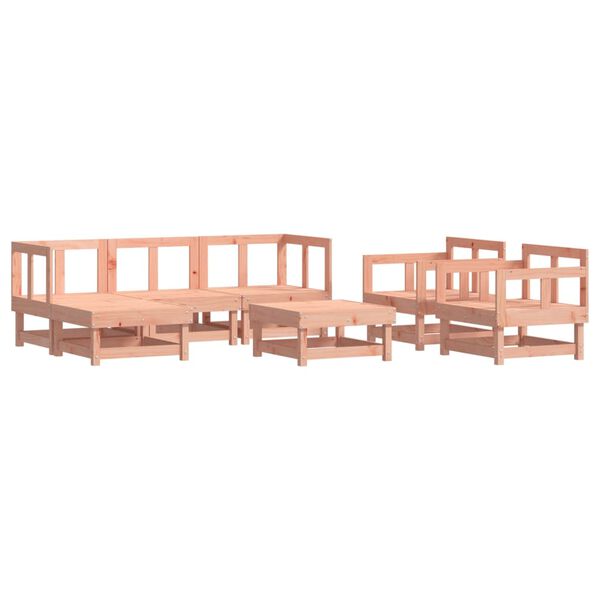 vidaXL Set Salotto da Giardino 7 pz in Legno Massello di Douglas