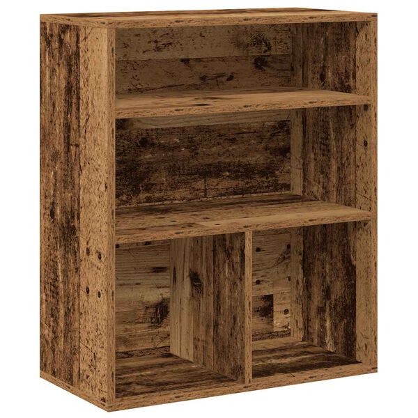 vidaXL Libreria Legno Antico 60x30x71,5 cm in Legno Multistrato