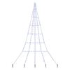 vidaXL Albero di Natale LED con picchetti per il terreno Blu 306 cm