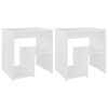 vidaXL Comodini 2 pz Bianchi 40x30x40 cm in Legno Multistrato