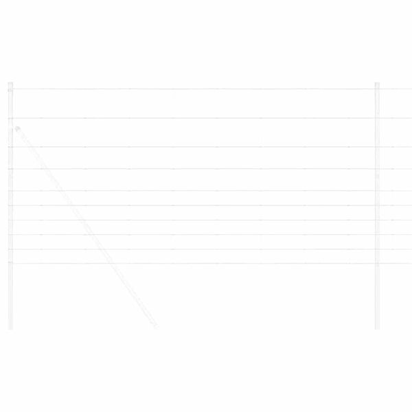 vidaXL Recinto Selvaggio Zincato a Caldo 1000 x 120 x 0,18 cm Ferro