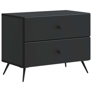 vidaXL Armadio da Notte Nero 62 x 34,5 x 47,5 cm Legno ingegnerizzato