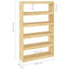 vidaXL Libreria/Divisorio 100x30x167,5 cm Legno Massello di Pino