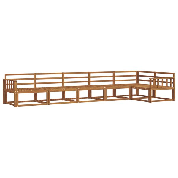 vidaXL Set di divani da esterno 6 pcs Naturale