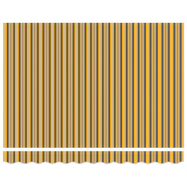 vidaXL Tenda Retrattile Giallo e Grigio 350 x 250 cm