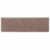 vidaXL Tappetini per scale autoadesivi 5 pz 65x21x4 cm Marrone Chiaro Bordo rettangolare