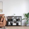 vidaXL Libreria Rovere Nero 102 x 32 x 72,5 cm Legno multistrato
