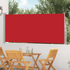 vidaXL Tenda da Sole Laterale Retrattile 120 x 300 cm Rossa