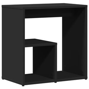 vidaXL Tavolino Nero 50x30x50 cm in Legno Multistrato