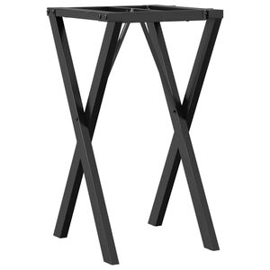 vidaXL Telaio Gambe a X per Tavolo da Pranzo 40x40x73 cm in Acciaio