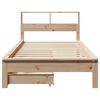 vidaXL Letto Libreria senza Materasso 90x190 cm Legno Massello Pino