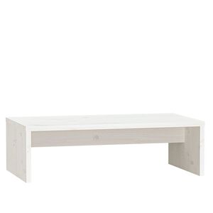 vidaXL Supporto per Monitor Bianco 50x27x15 cm Legno Massello di Pino
