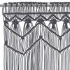 vidaXL Tenda Macramè Antracite 140x240 cm in Cotone