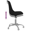 vidaXL Sedia da Ufficio Girevole Nera in Tessuto