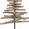 vidaXL Albero di Natale Marrone 120 cm Legno massello di teak