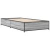 vidaXL Giroletto Grigio Sonoma 100x200 cm Legno Multistrato e Metallo