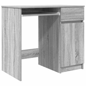 vidaXL Scrivania Grigio Sonoma 86x49x76 cm in Legno Multistrato