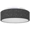vidaXL Lampada da soffitto Nero 38 x 13.5 cm Tessuto