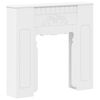 vidaXL Cornice per camino Bianco 93 x 20 x 89 cm Legno ingegnerizzato