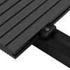 vidaXL Pavimento da Deck 4 pcs Nero WPC