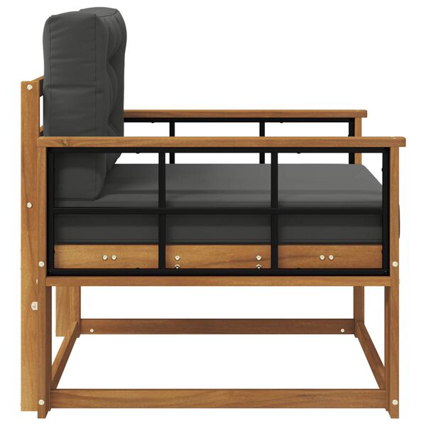 vidaXL Divano centrale per esterno Legno di Acacia Massello Naturale