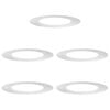 vidaXL adatto per Anelli d'Albero Piatto 5 pz Argento &Oslash;50/80 cm