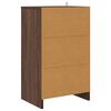 vidaXL Comodini con cassetto 2 pcs Rovere Marrone 40 x 30 x 467 cm