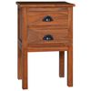 vidaXL Comodino 40x35x60 cm in Legno Massello di Teak