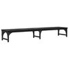 vidaXL Supporto per Monitor Rovere Nero 105 x 23 x 15,5 cm