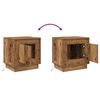 vidaXL Armadio da Notte 2 pcs Legno vecchio 44 x 34,5 x 45 cm