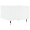 vidaXL Tavolino da Salotto Bianco Lucido 50x50x40 cm Legno Multistrato