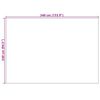 vidaXL Tappeti per area HUARTE Beige 340 x 240 cm Poliestere