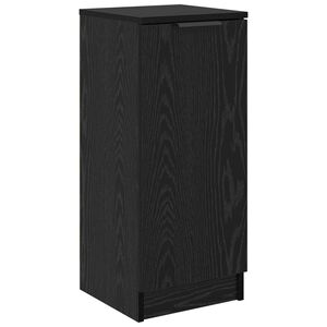 vidaXL Credenza Rovere Nero 30 x 30 x 70 cm Legno ingegnerizzato