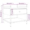 vidaXL Tavolino da Salotto Rovere Fumo 50x50x50 cm Legno Multistrato