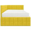 vidaXL Struttura Letto Angolare con Materasso 2 pcs Giallo Velluto