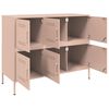 vidaXL Credenza Rosa 100,5x39x79 cm in Acciaio