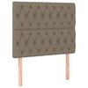 vidaXL Testiera per letto Tortora 100x7x118/128 cm Tessuto