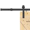 vidaXL Porta Scorrevole con Set Hardware 70x210 cm Legno Massello Pino