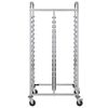 vidaXL Carrello Portateglie con 32 GN Contenitori 75x55x162,5 cm